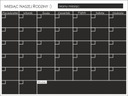 Planner Calendar Magnetická tabuľa do chladničky