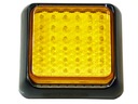 36 LED S.Flux lampa 10x10cm ORANŽOVÁ 12v 24v