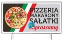 REKLAMA banner Vývesný štít 3x1m - Pizza, Cestoviny