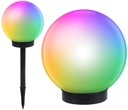 LED solárne záhradné svietidlo MILKY BALL 25cm RGB