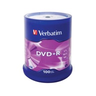 VERBATIM DVD+R 4,7GB 16x torta 100ks AZO+označovač!