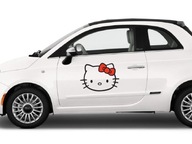 Hello Kitty nálepka na auto VEĽKÁ sada 2 ks