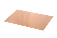 Medený plech medený Cu plech 1mm - 10x20cm | formát 200x100x1,0mm