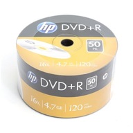 Značkové disky HP DVD+R 4,7GB 16x 50ks, skvelá cena!