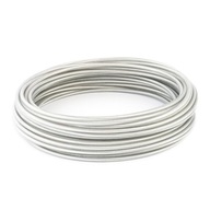 Oceľové lano z PVC 2/3mm 6x7 100mb, bezfarebné