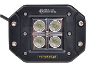 SPÄTNÉ PRACOVNÉ SVETLO NÁRAZNÍK LED 12W Off-Road 4x4