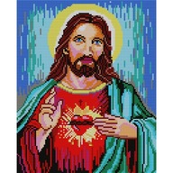 KRÍŽOVÉ VYŠÍVACIE PLÁTNO 25x31 JESUS ​​​​ - G533