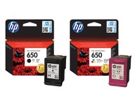 Set HP 650 COLOR + BLACK CZ101AE CZ102AE Orig.