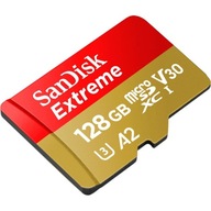 128GB SanDisk Extreme V30 U3 micro SD karta 160MB