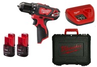 MILWAUKEE M12 BDD-202C vŕtačka/skrutkovač 2x2,0Ah