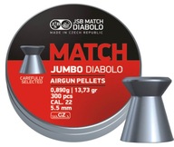 5,50 mm JSB Diabolo Jumbo Match pelety 300 ks.