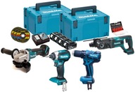 MAKITA 18V COMBO SET 4 ks. NÁRADIE 4x5ah -24h!