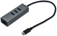 Gigabit LAN + HUB USB 3-portová sieťová karta s USB-C