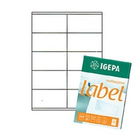 IGEPA SAMOLEPIACIE ETIKETY 105x57 (10 na A4)