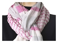 COTTON Scarf WIDE FUCHSIA šál bw10