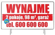 Solid Banner 2x1m DOM/Pozemok/Byt na prenájom