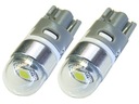 W5W LED T10 CREE UHP žiarovky 12V 24V teplé 2ks