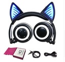 BLUETOOTH SLÚCHADLÁ LED PODSVIETENIE CAT EARS