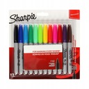 Permanentné fixky Sharpie Fine, 12 farieb