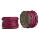 100x uzáver na fľašu fi 28mm RASPBERRY uzáver na fľašu 28x18mm