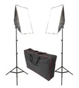 2x SOFTBOX LAMPA 50x70cm SET 8x65W=2600W + TAŠKA