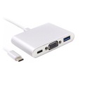 Adaptér USB-C USB 3.1 na VGA / USB 3.0 / USB-C HUB