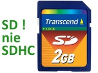 TRANSCEND 2 GB SD pamäťová karta 2 GB - nie SDHC!