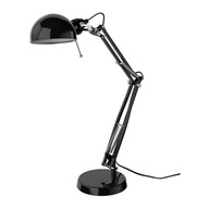 IKEA FORSA Stolná lampa, lampa ČIERNA