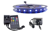 SET LED pás 300 RGB 5050 MUSIC DISCO 2,5m