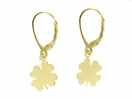 Náušnice Gold Clover, rýdzosť 333