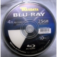 Blu-Ray TRAXDATA Printable BD-R 25GB 10pcs Quality