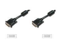 DVI-D Dual Link kábel 24+1MM čierny 3m AK-320101-0