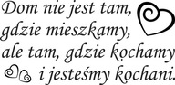 Samolepiace samolepky na stenu s citátom Home love 100 cm