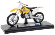 SUZUKI RM250 KOVOVÝ MODEL WELLY MOTOR 1:18 CROSS