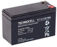 TECHNOCELL BATÉRIA 12V 7Ah ALARM UPS TC 7-12