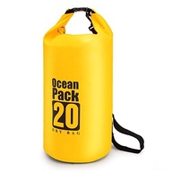 VODEODOLNÝ BATOH OCEAN BACK SUCHÝ TAŠEK 20L ŽLTÉ