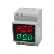 2v1 meter VOLTMETER AMPÉRMETER AC230V 100a DIN