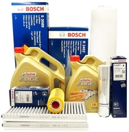 BOSCH FILTRE BMW 5 E60 E61 525d 530d + CASTROL 9l