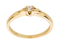 Prsteň DIAMANTI GOLD 585 s DIAMANTOM 0,06 ct