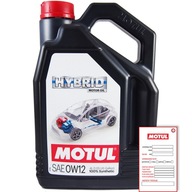 MOTUL Hybrid 0w12 4L - syntetický motorový olej pre hybridy