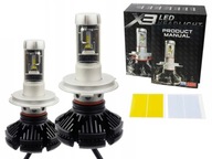 2ks LED žiarovky H4 X3 ZES 50W 12000lm LUMILEDS