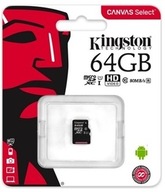 KINGSTON micro SD karta 64GB microSD + ADAPTÉR