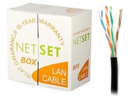 Kábel TWISTED PAIR NETSET U/UTP 5e vonkajší GEL 305m