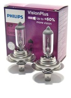 Žiarovka H7 Philips 55W Vision Plus +60%, sada 2 ks