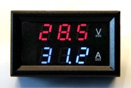 Jednosmerný voltmeter 100V Ampérmeter 200A + bočník. R+B