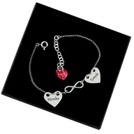 NÁRAMOK KR HEART INFINITY. SWAROVSKI PRE MAMINKU, BABKU, GRAVÍRKA KU DŇU MATIEK