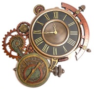 Steampunk ASTROLABIUM NÁSTENNÉ HODINY ** ZA DARČEK