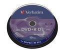 VERBATIM DVD+R DL 8,5GB 8x torta 10ks najlepsie!