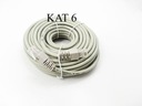 sieťový kábel patch cord cat.6 RJ45 15m krútený pár