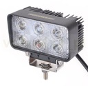 HALOGÉNOVÁ PRACOVNÁ LAMPA obdĺžniková 6x LED 18W 12/24V